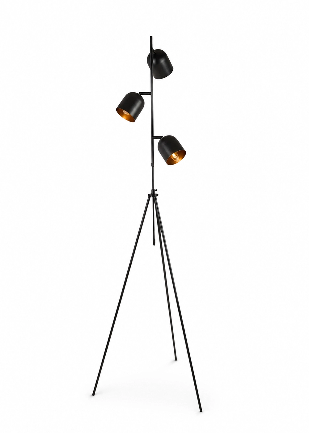 Horion Tripod Siyah Metal Lambader
