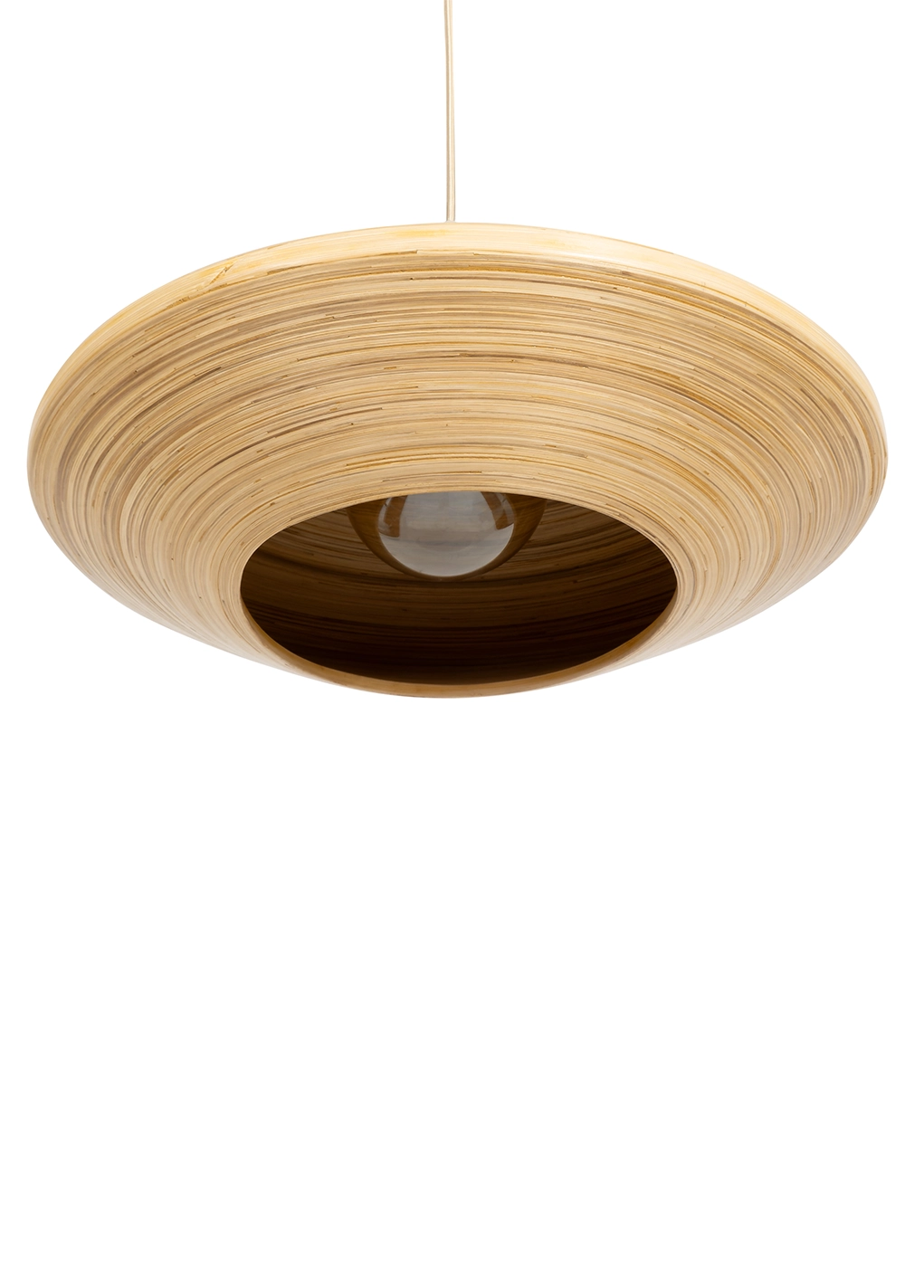 Bambu Tavan Aydınlatması Ufo Form 50cm