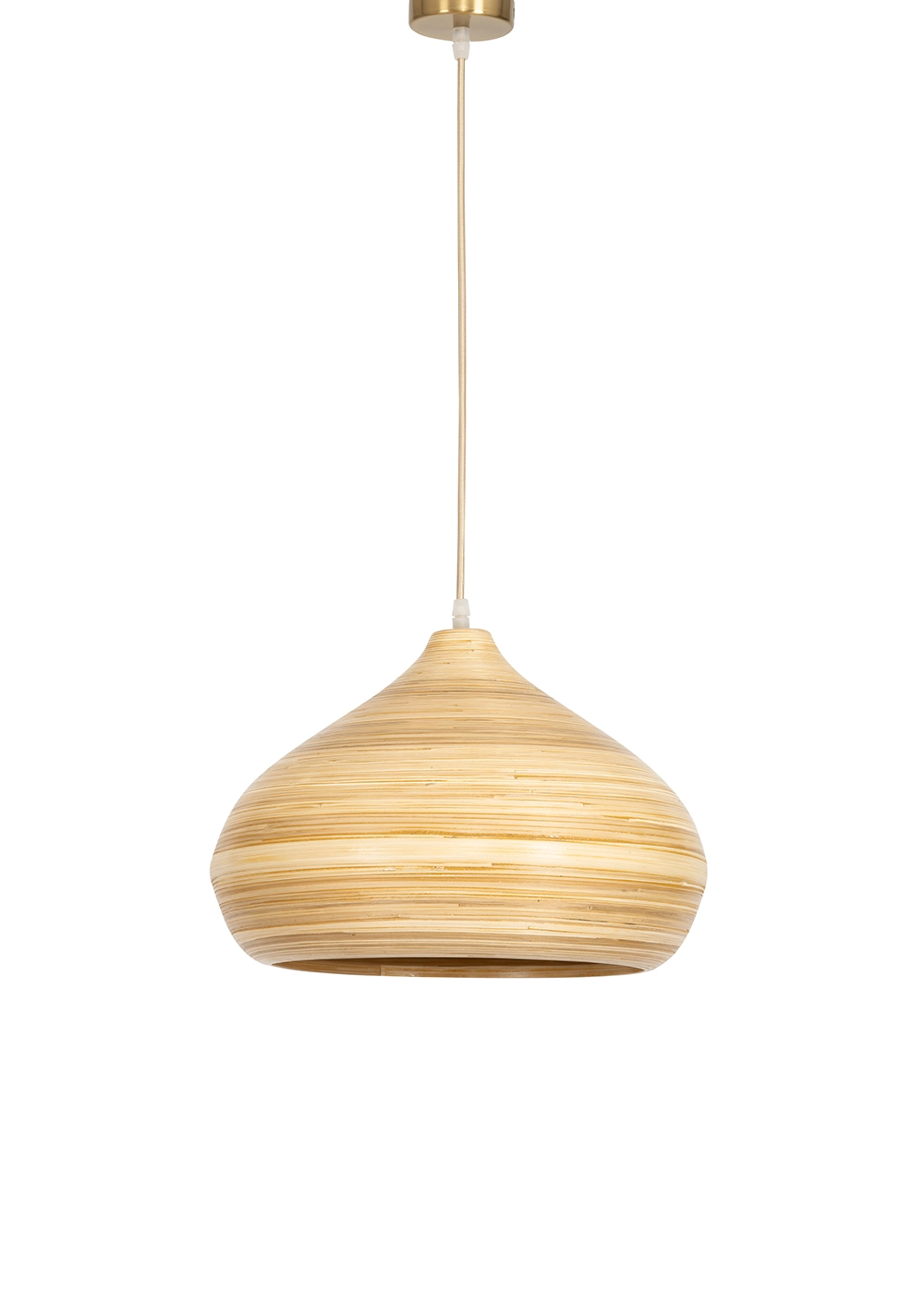 Bambu Tavan Aydınlatması Curve Form 35cm