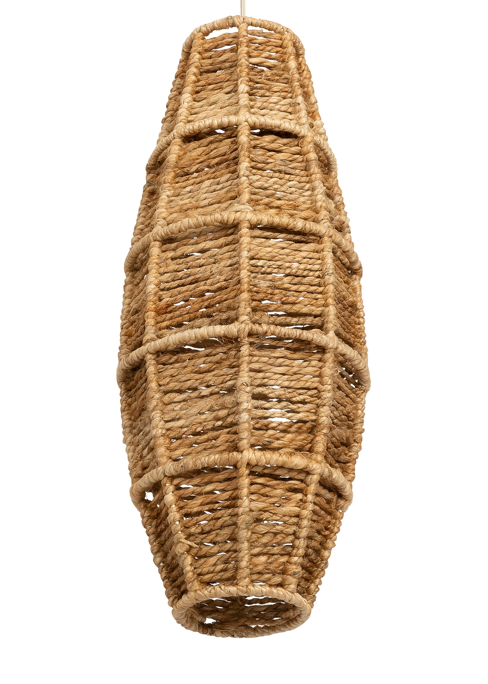 Tavan Aydınlatması Jüt Naturel | 25 cm x 25 cm x 65cm