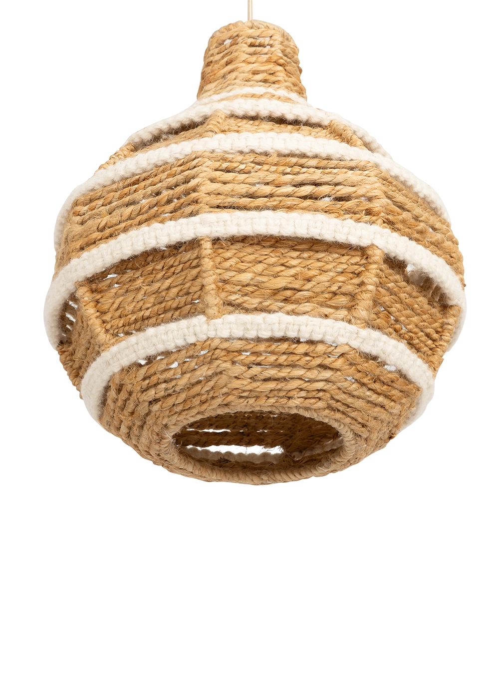 Tavan Aydınlatması Jüt Fildişi Naturel | 39 cm x 39 cm x 40 cm