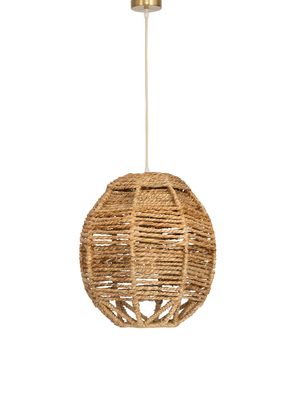 Tavan Aydınlatması Jüt Naturel Fildişi | 35 cm x 35 cm x 35 cm