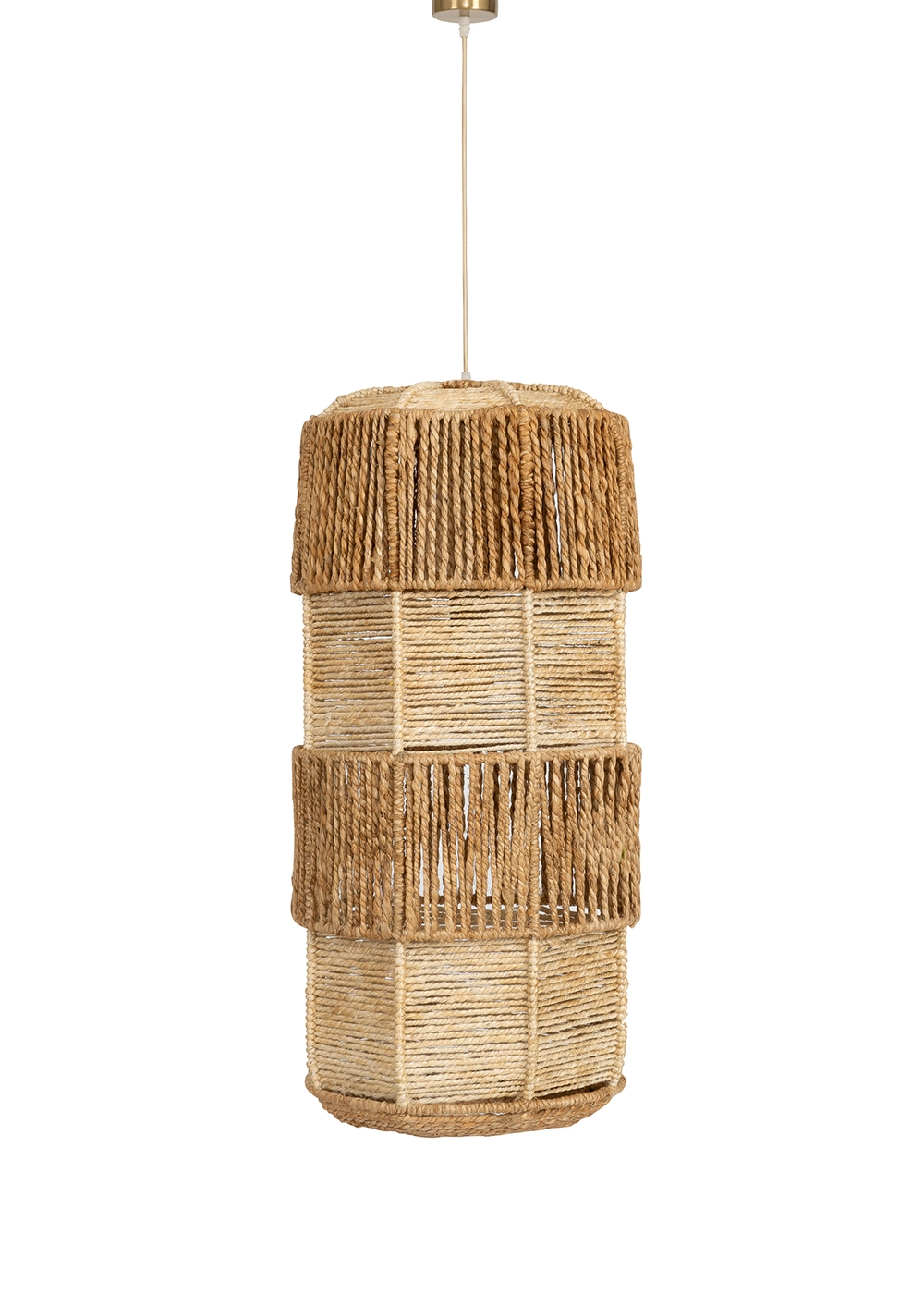 Tavan Aydınlatması Jüt Naturel Fildişi | 38 cm x 38 cm x 85 cm