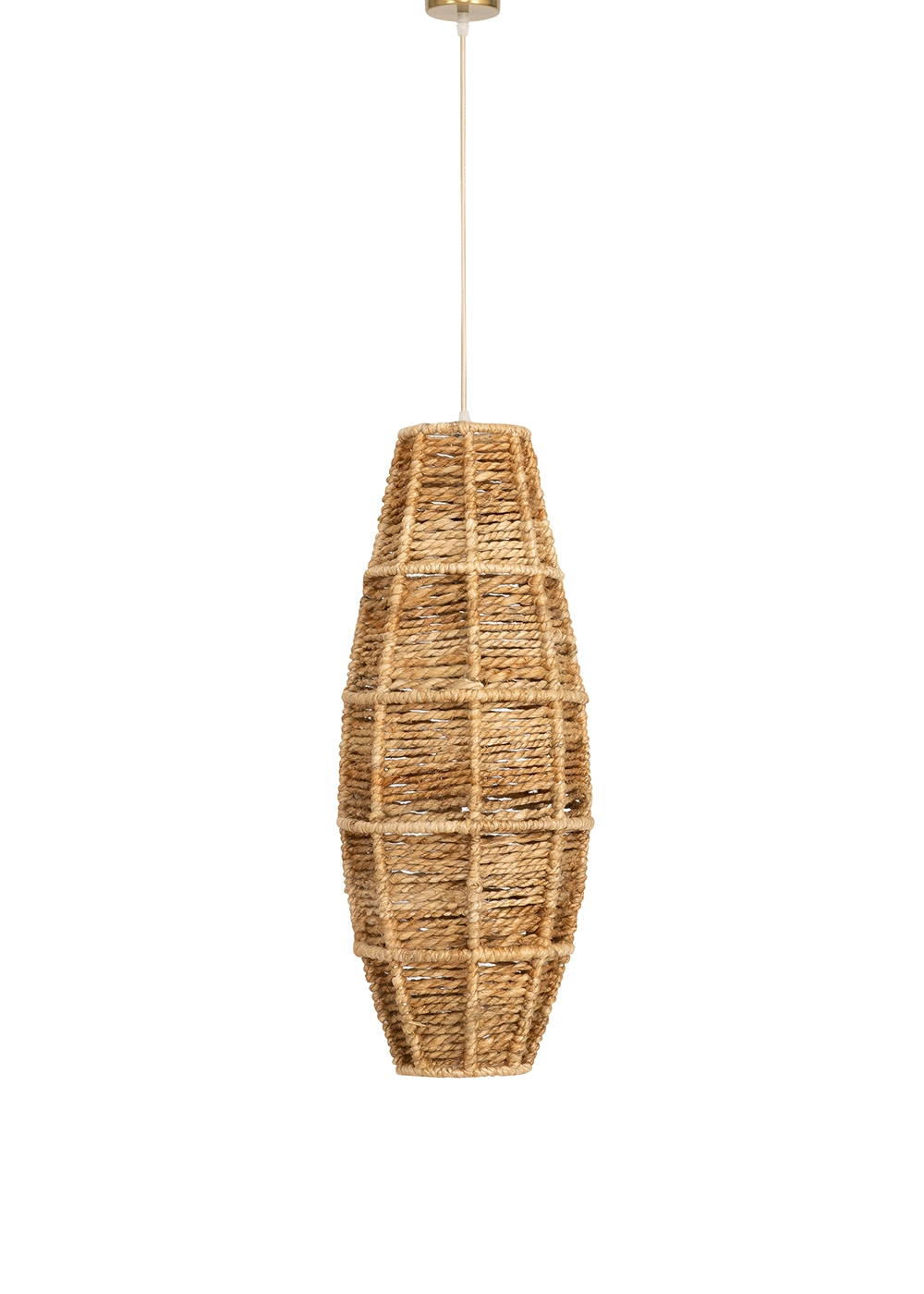 Tavan Aydınlatması Jüt Naturel | 25 cm x 25 cm x 65cm