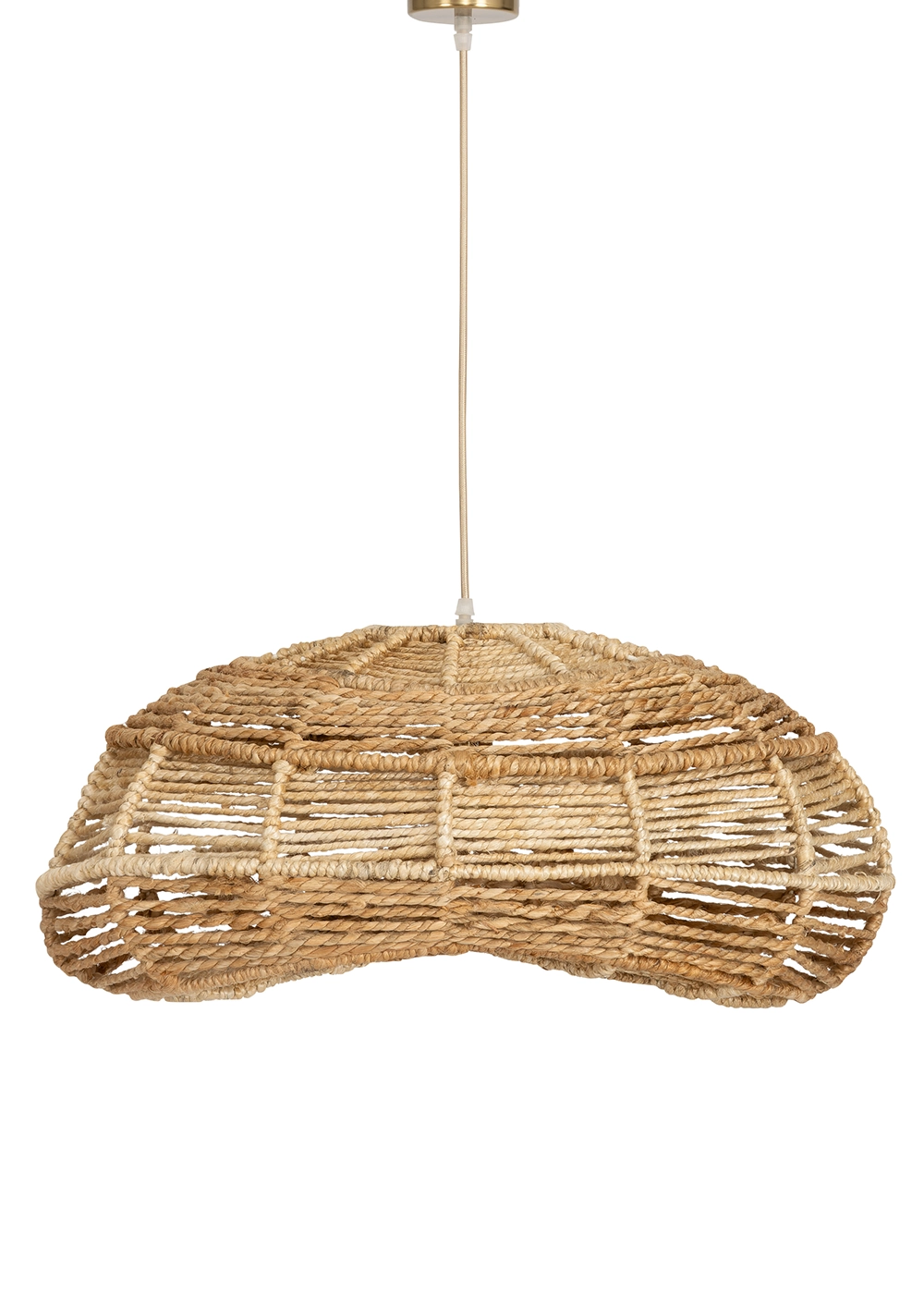 Tavan Aydınlatması Jüt Naturel Fildişi | 60 cm x 45 cm x 26 cm II