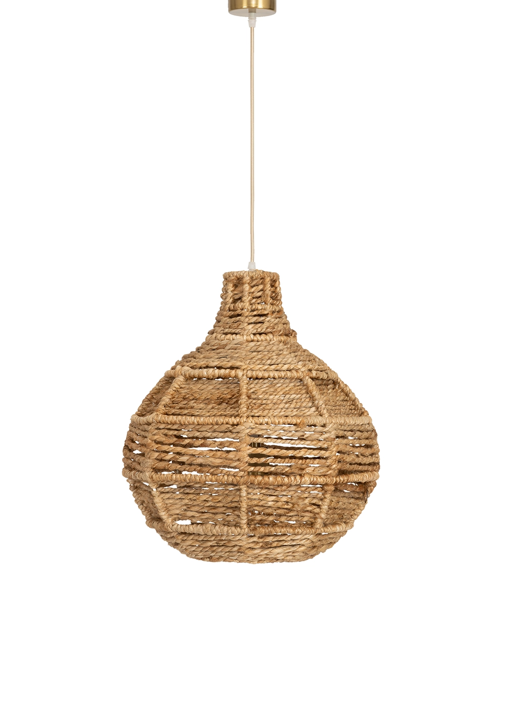 Tavan Aydınlatması Jüt Naturel | 40 cm x 40 cm x 50 cm