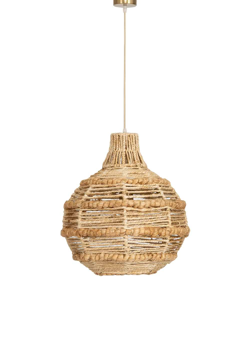 Tavan Aydınlatması Jüt Fildişi Naturel | 43 cm x 43 cm x 41 cm