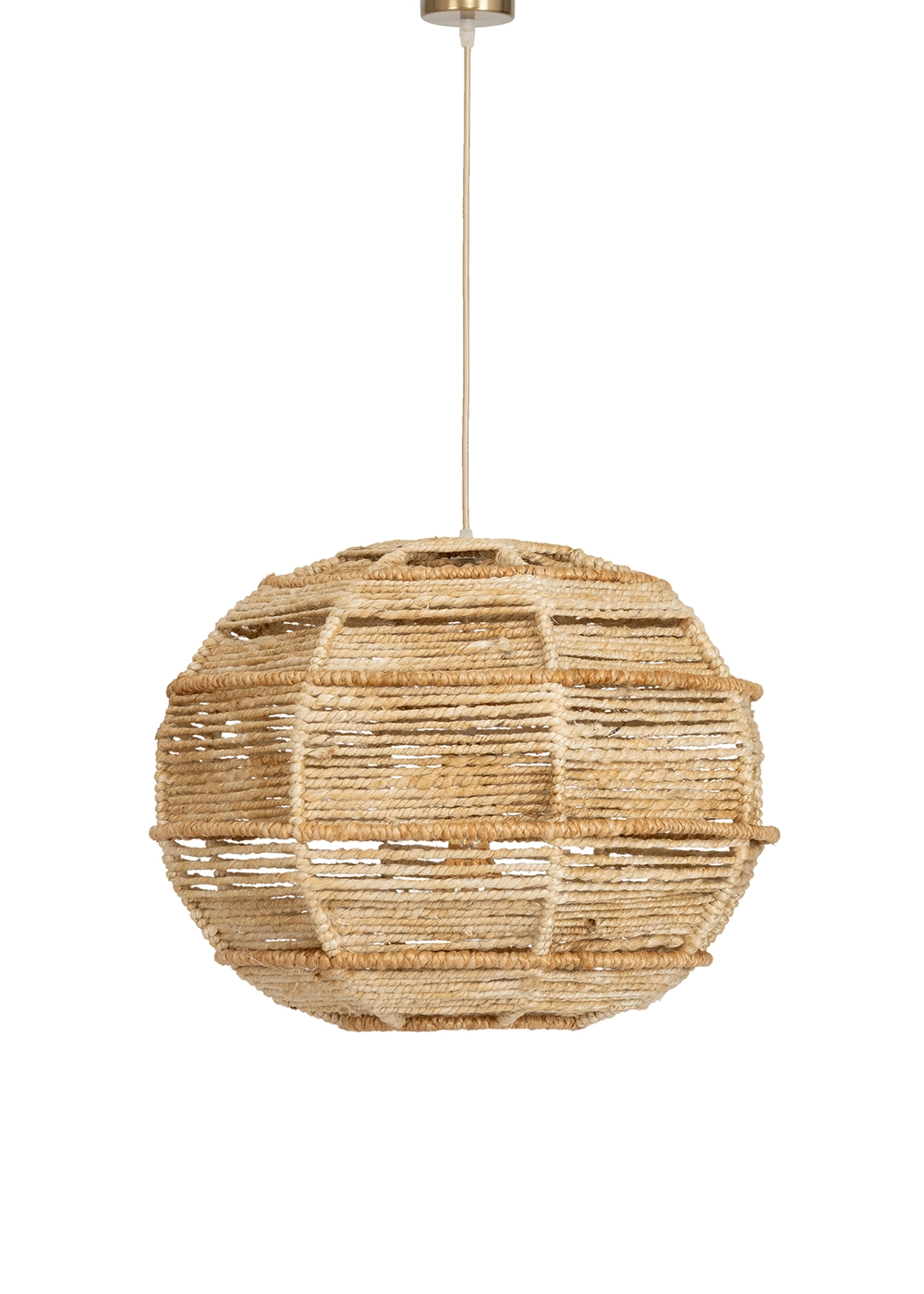 Tavan Aydınlatması Jüt Fildişi Naturel | 50 cm x 50 cm x 45 cm