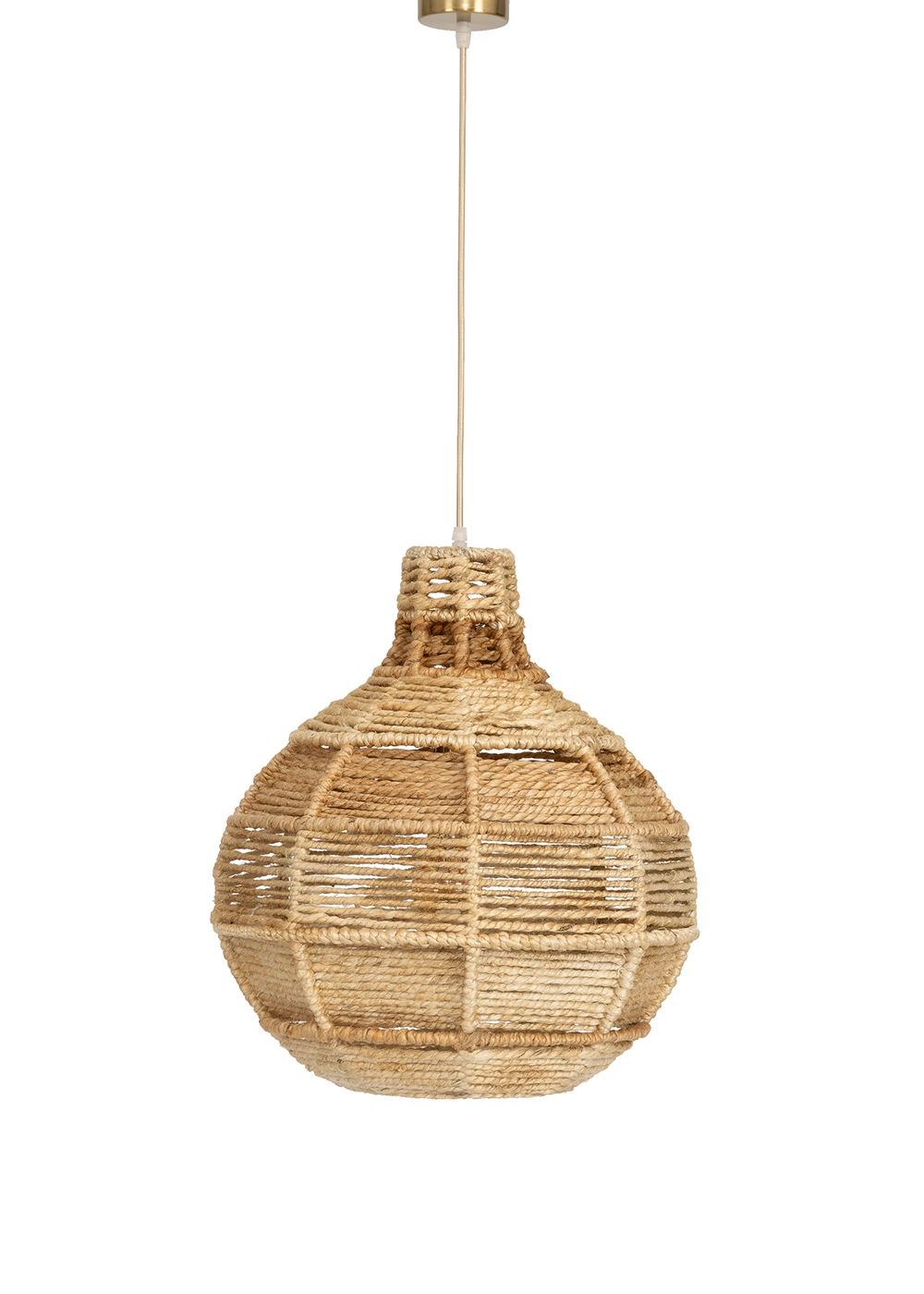 Tavan Aydınlatması Jüt Fildişi Naturel | 40 cm x 40 cm x 45 cm