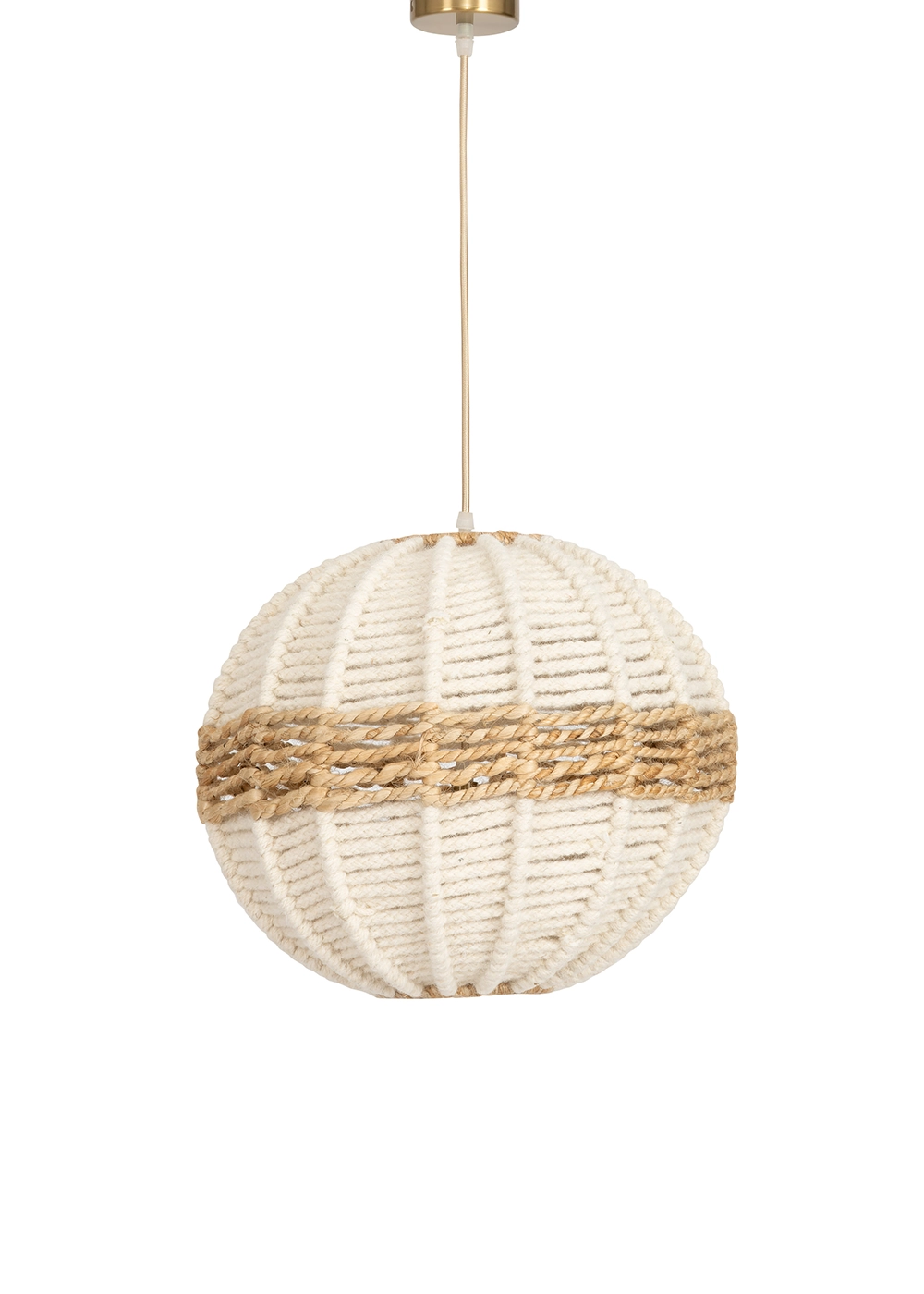 Tavan Aydınlatması Jüt Fildişi Naturel | 38 cm x 38 cm x 30 cm