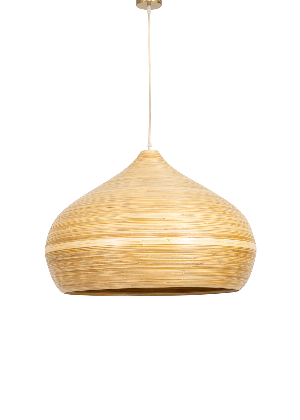 Bambu Tavan Aydınlatması Curve Form 60cm