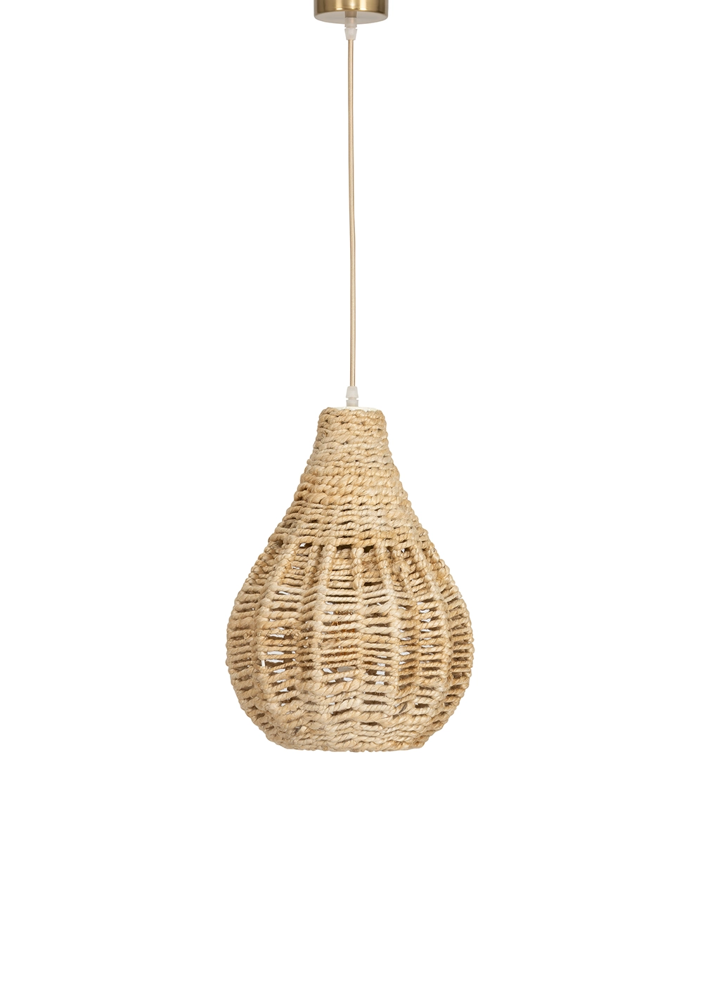 Tavan Aydınlatması Jüt Fildişi | 25 cm x 25 cm x 35 cm