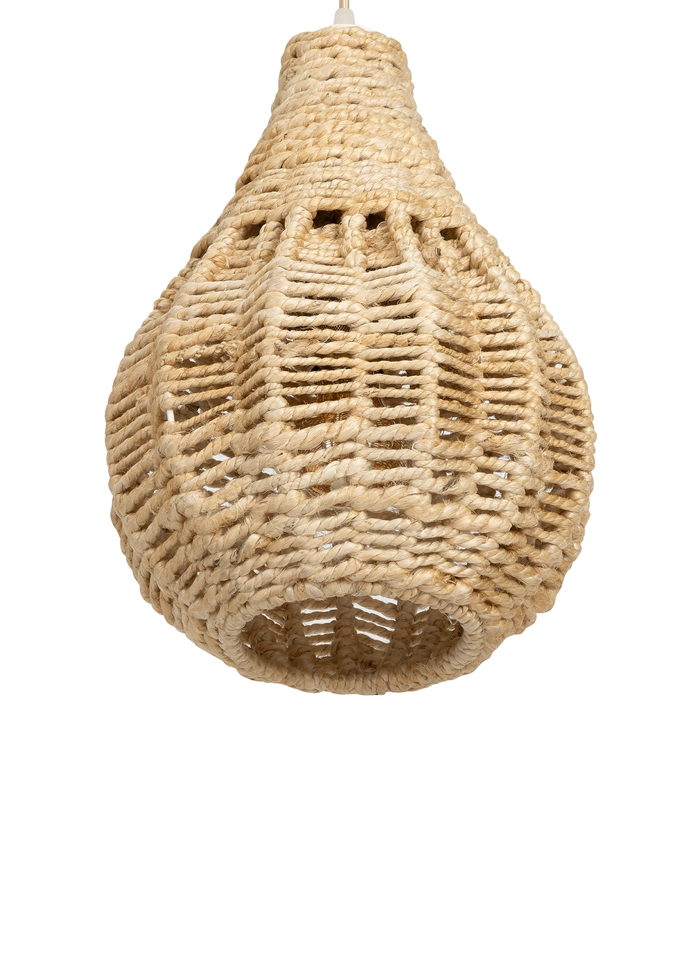 Tavan Aydınlatması Jüt Fildişi | 25 cm x 25 cm x 35 cm