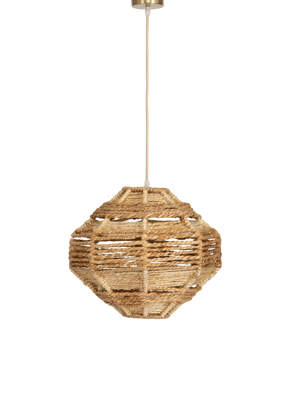 Tavan Aydınlatması Jüt Fildişi Naturel | 35 cm x 35 cm x 30 cm III