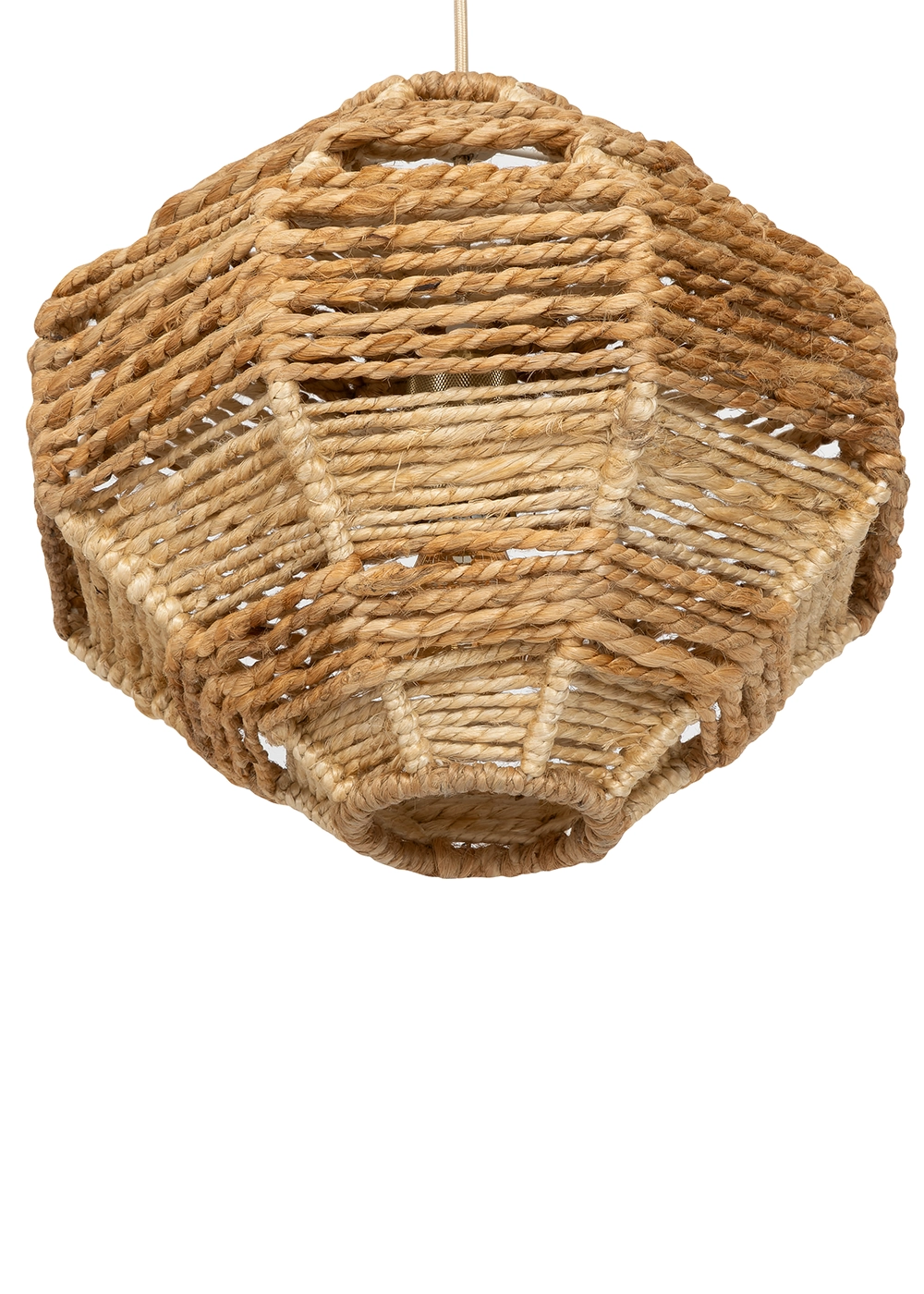 Tavan Aydınlatması Jüt Fildişi Naturel | 35 cm x 35 cm x 30 cm III