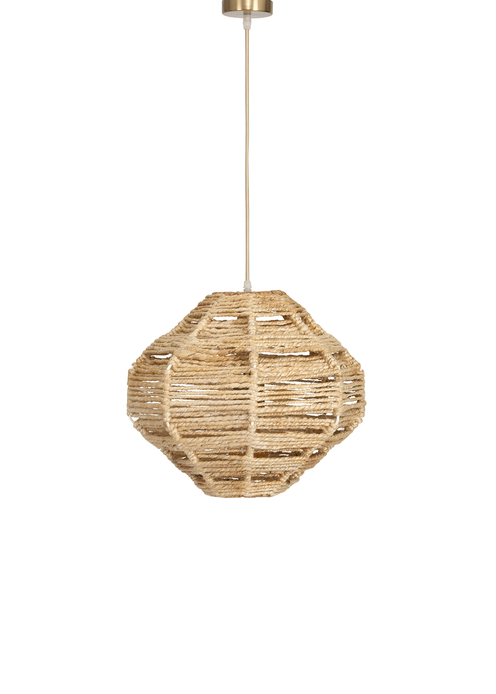 Tavan Aydınlatması Jüt Fildişi Naturel | 35 cm x 35 cm x 30 cm II