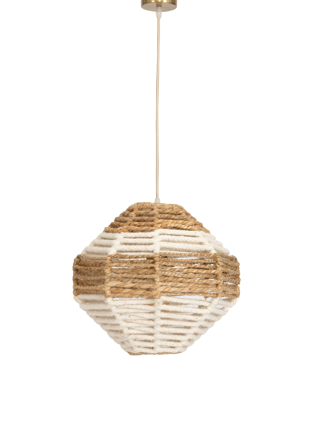 Tavan Aydınlatması Jüt Fildişi Naturel | 35 cm x 35 cm x 30 cm