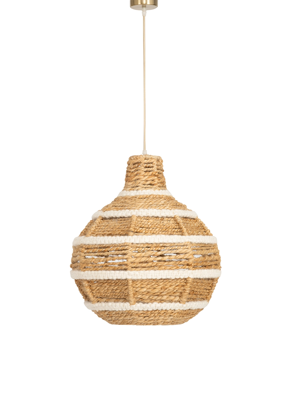 Tavan Aydınlatması Jüt Fildişi Naturel | 39 cm x 39 cm x 40 cm