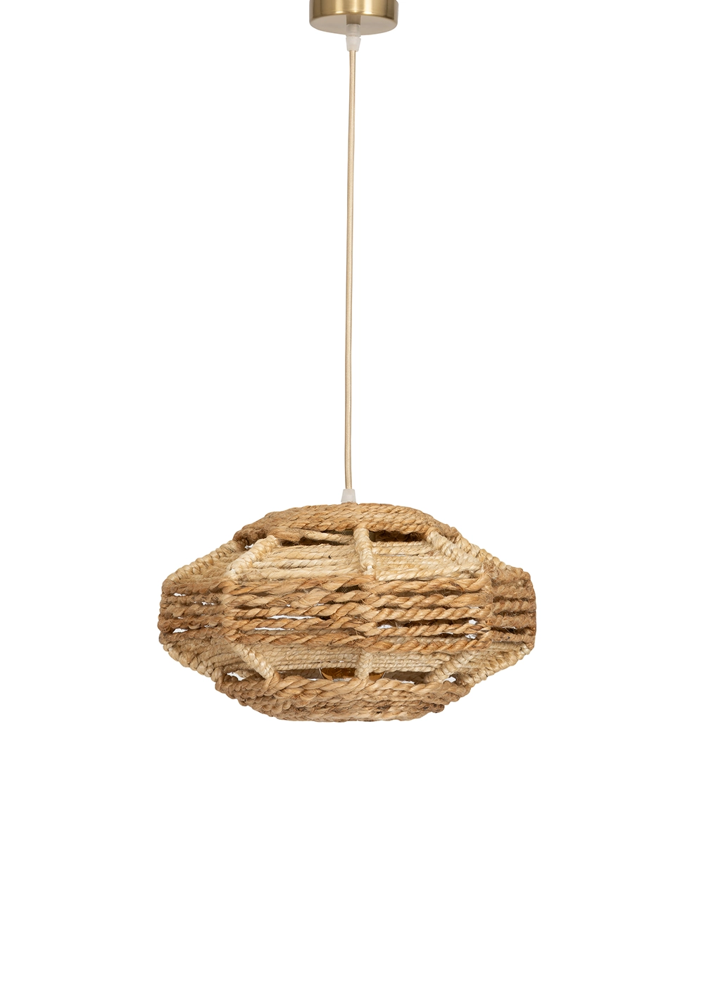 Tavan Aydınlatması Jüt Fildişi Naturel | 31 cm x 31 cm x 17 cm