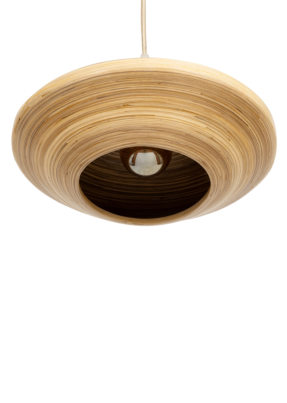 Bambu Tavan Aydınlatması Ufo Form 30cm