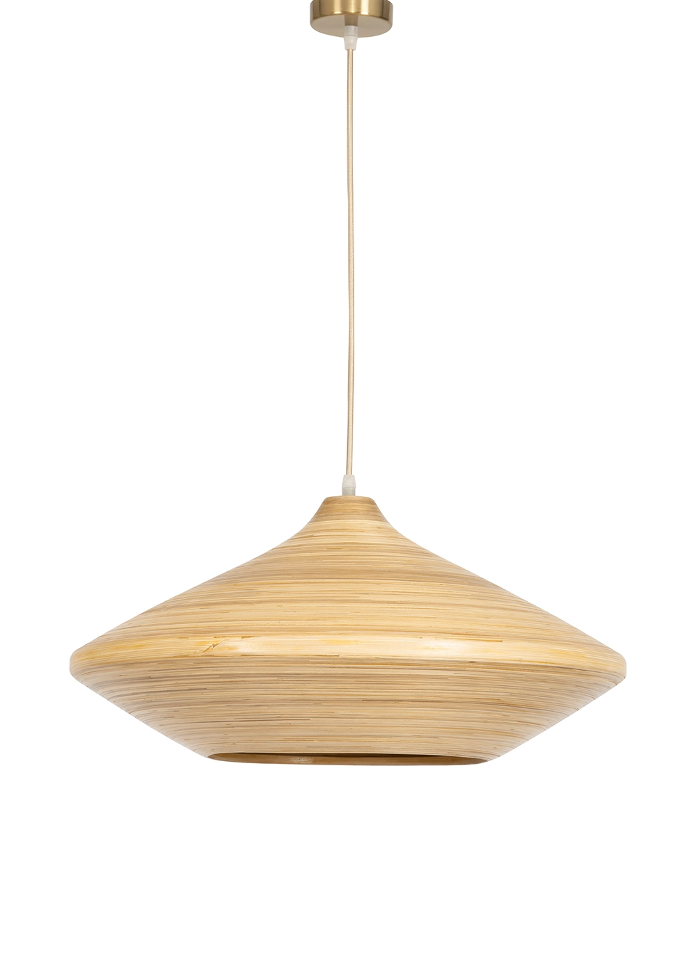 Bambu Tavan Aydınlatması Ufo Form 50cm
