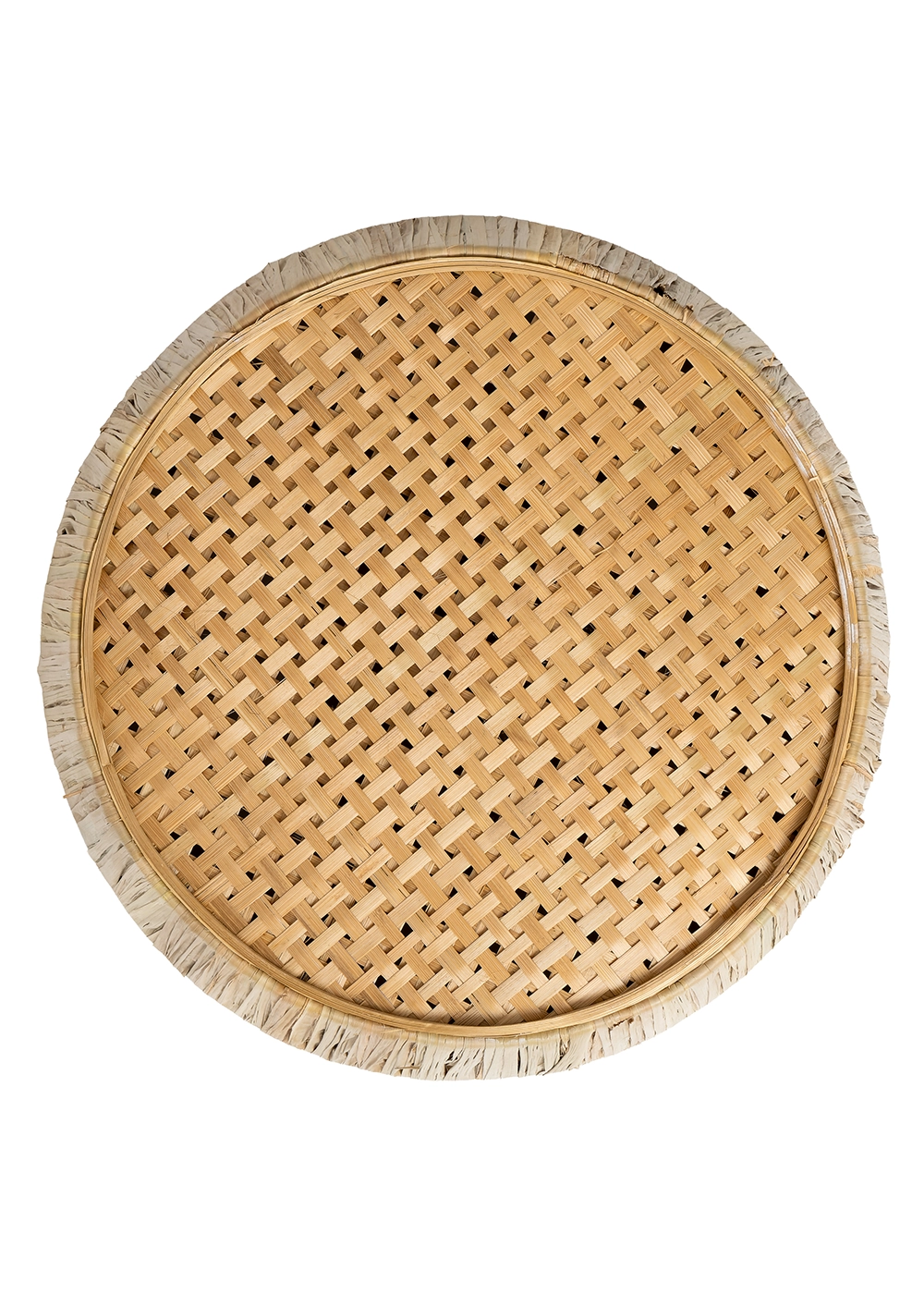 Rattan Natural Yuvarlak Aplik