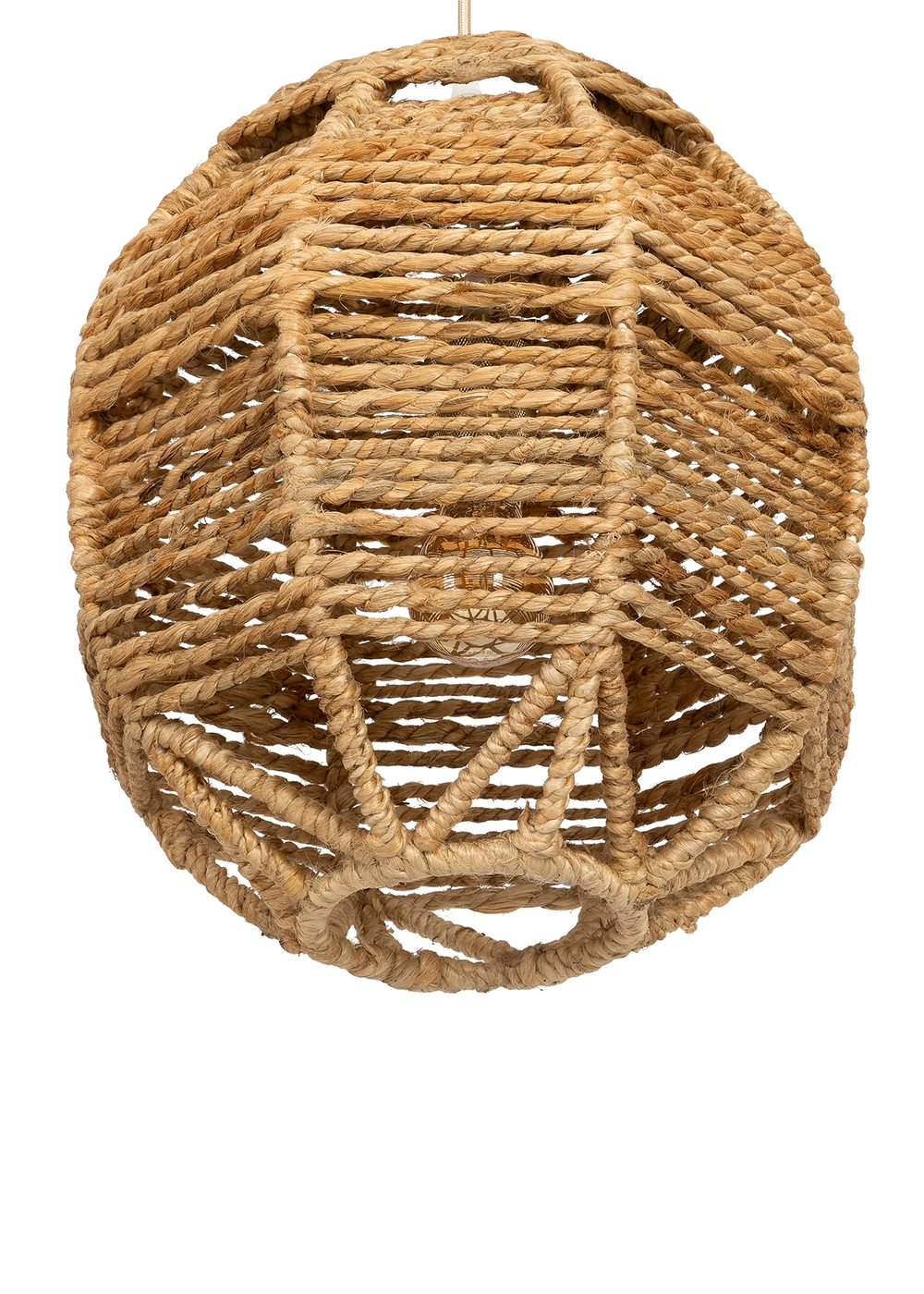 Tavan Aydınlatması Jüt Naturel Fildişi | 35 cm x 35 cm x 35 cm