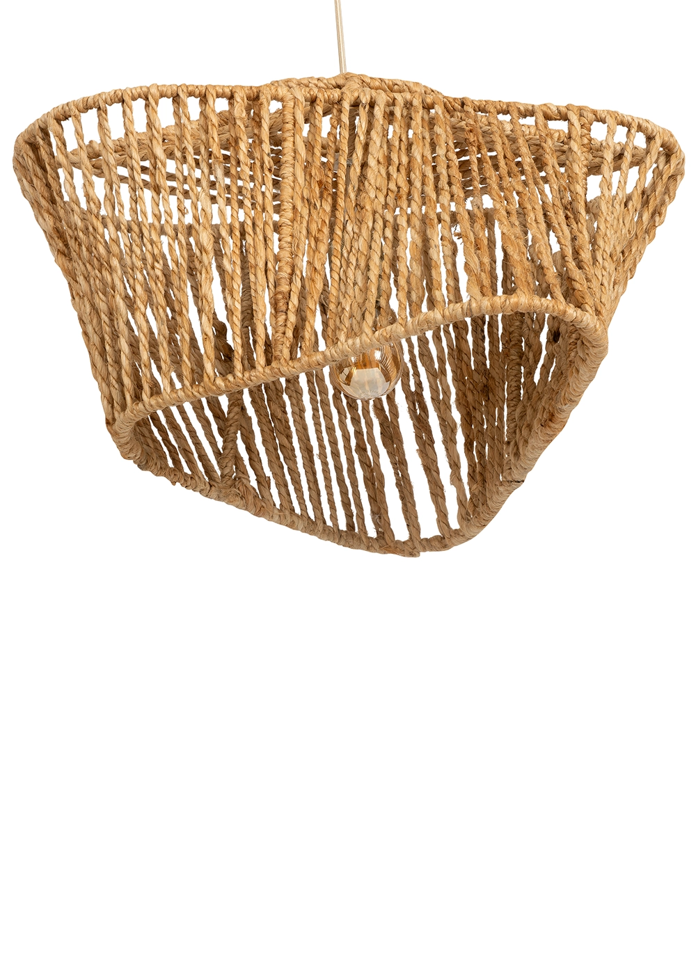 Tavan Aydınlatması Jüt Naturel | 55 cm x 45 cm x 31 cm