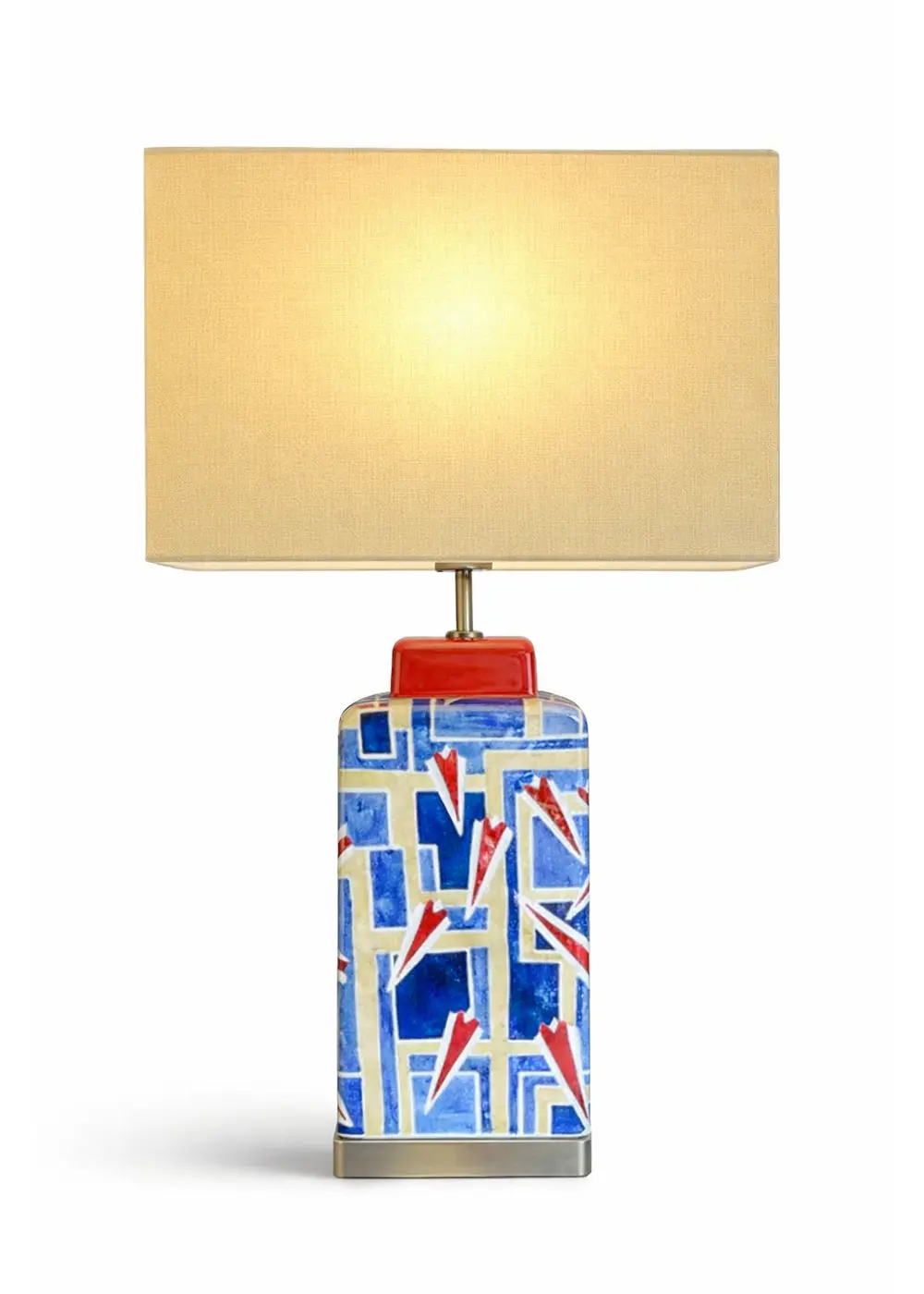 ArtDeco Abajur – El Yapımı Seramik Tasarım Lamba