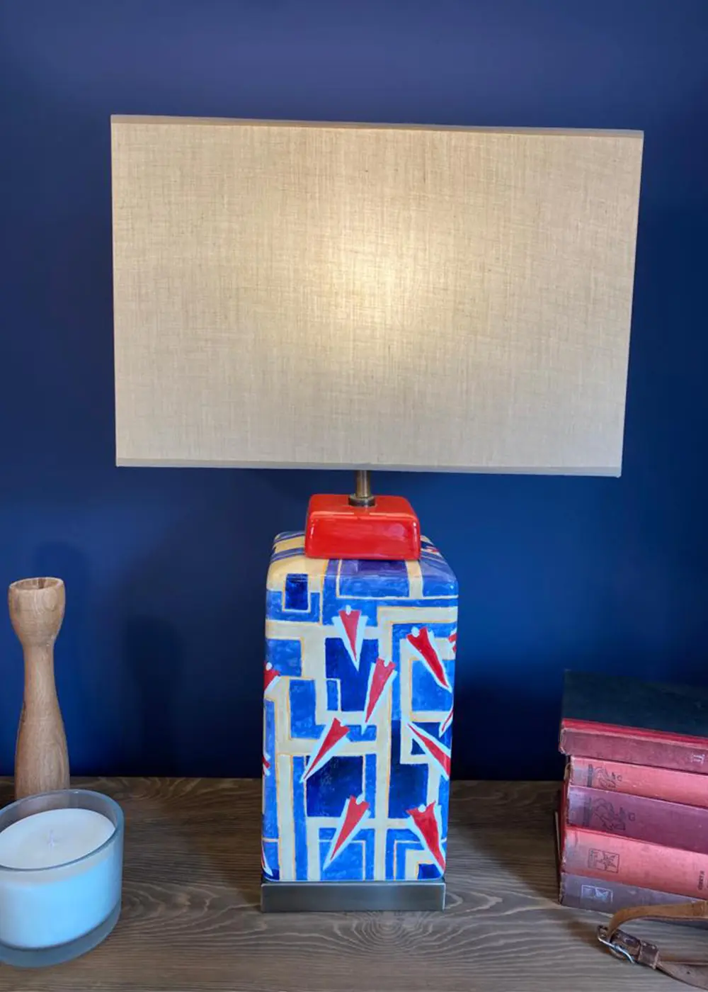 ArtDeco Abajur – El Yapımı Seramik Tasarım Lamba