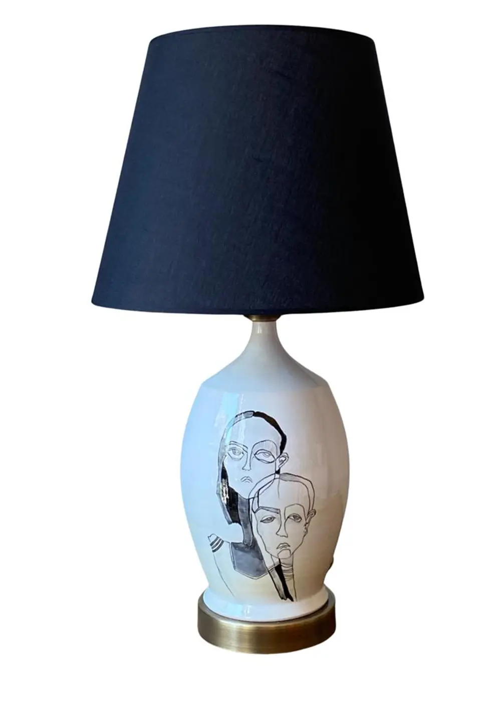 Faces Abajur – El Yapımı Seramik