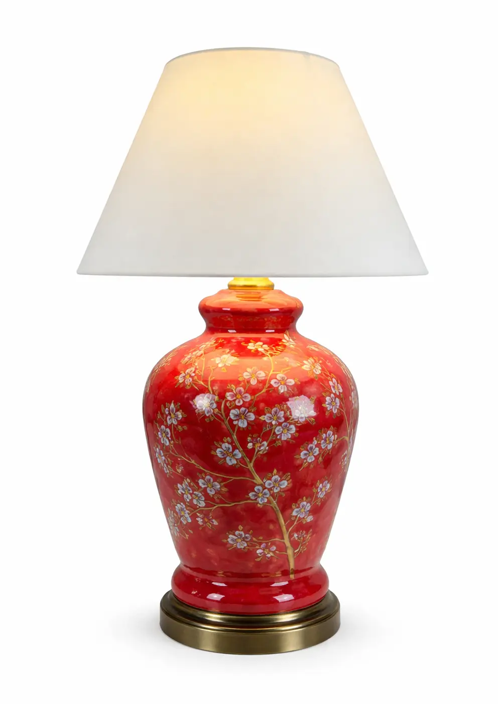 Sakura Abajur – El Yapımı Seramik Lamba