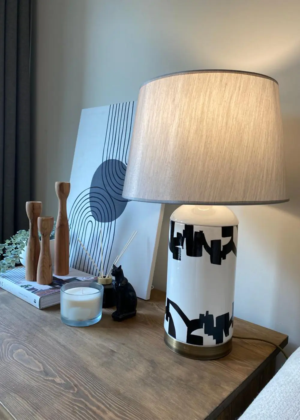 Border Abajur | El Yapımı Seramik Tasarım Lamba