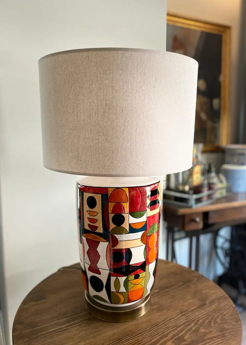 Auguste Abajur – Toprak | El Yapımı Seramik Tasarım Lamba