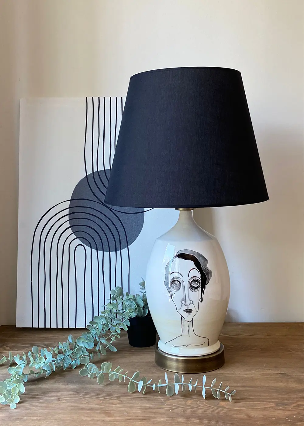 Face Abajur | El Yapımı Seramik Tasarım Lamba