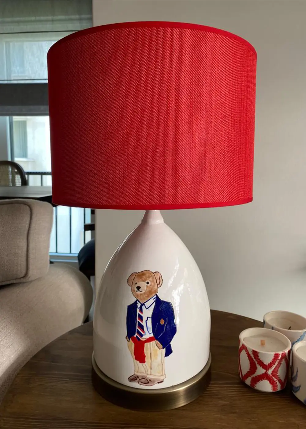 Teddy Abajur – El Yapımı Seramik Lamba