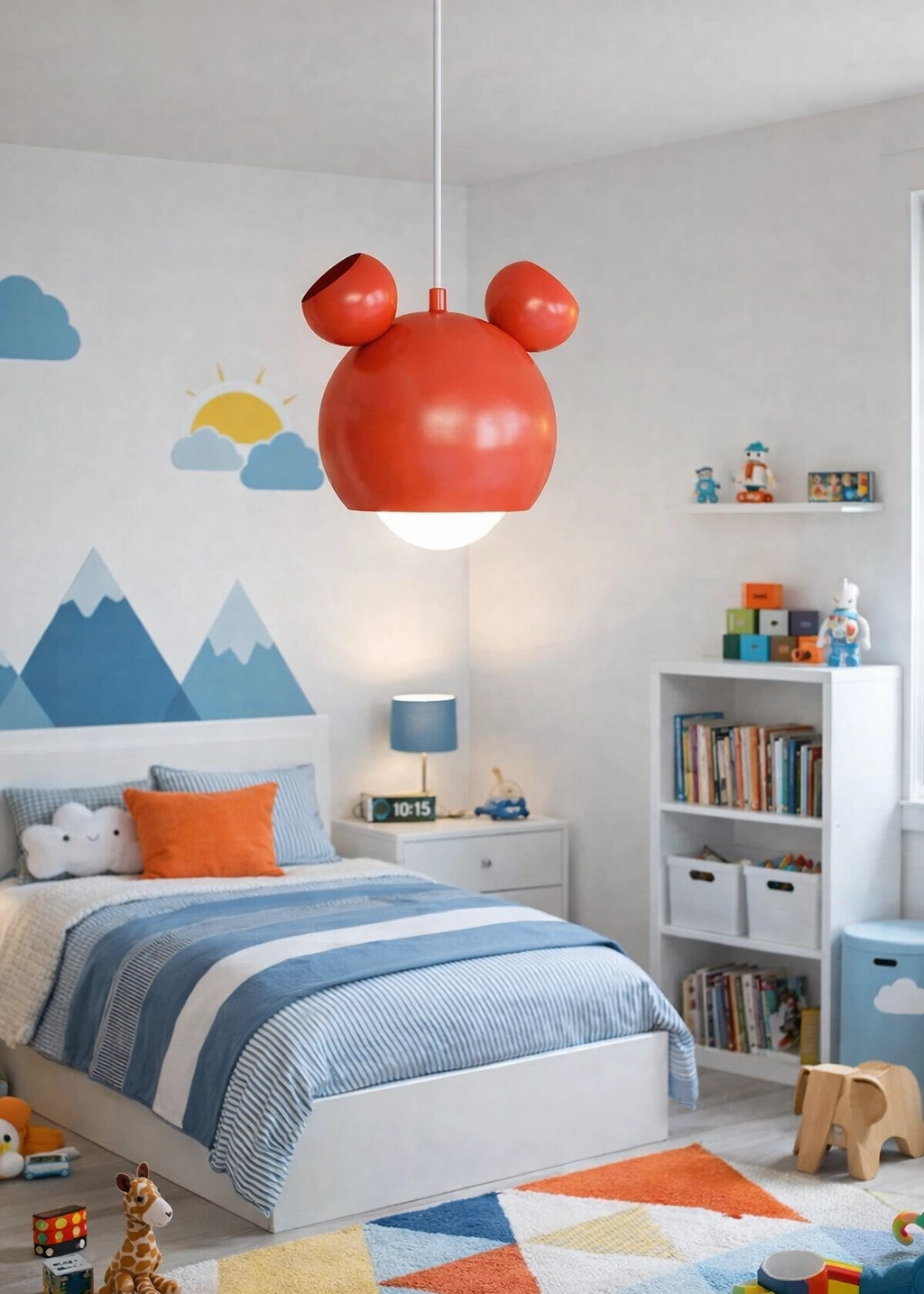 Mickey Kırmızı Sarkıt Lamba