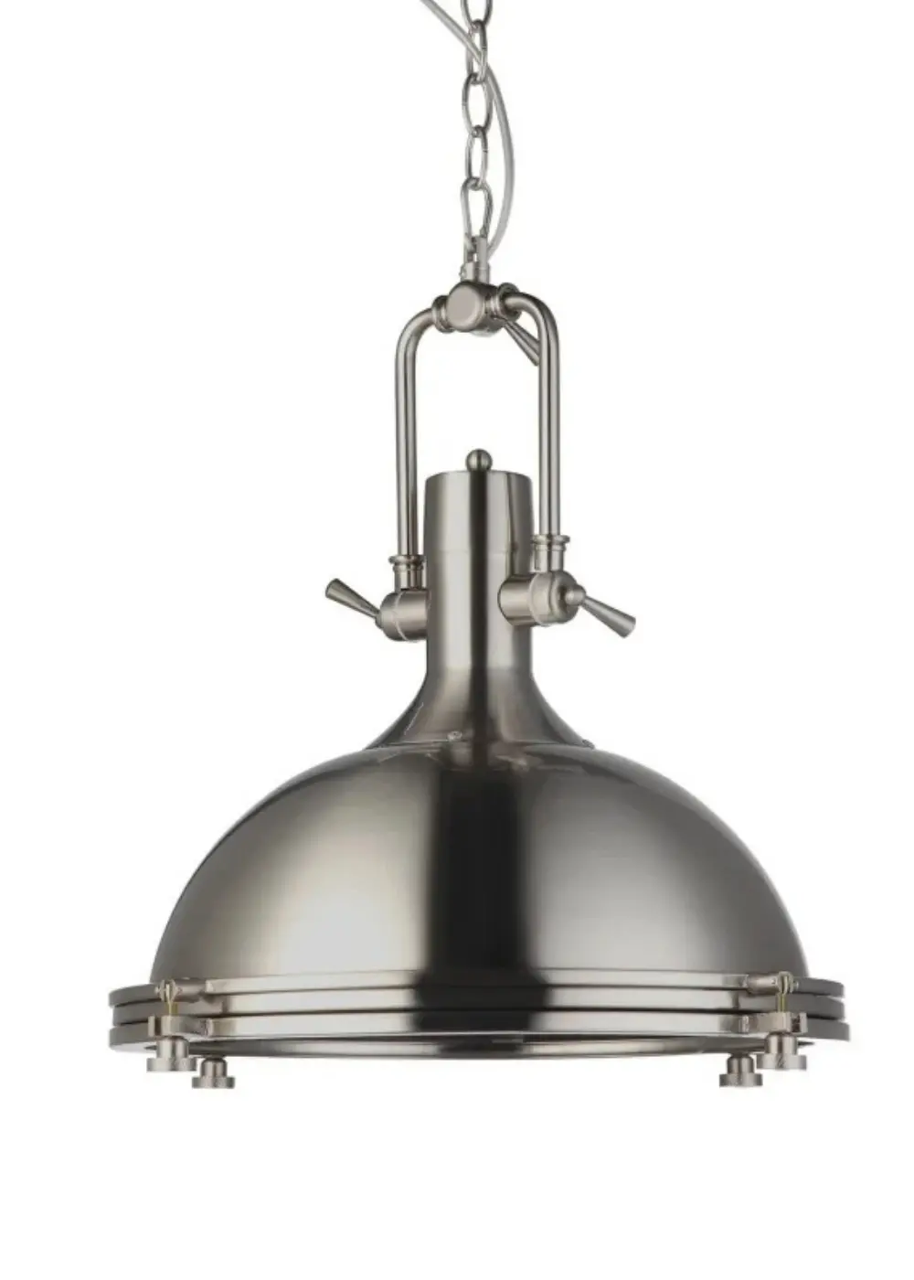 Endüstriyel Avize | Döküm Krom Gövdeli Sarkıt Lamba