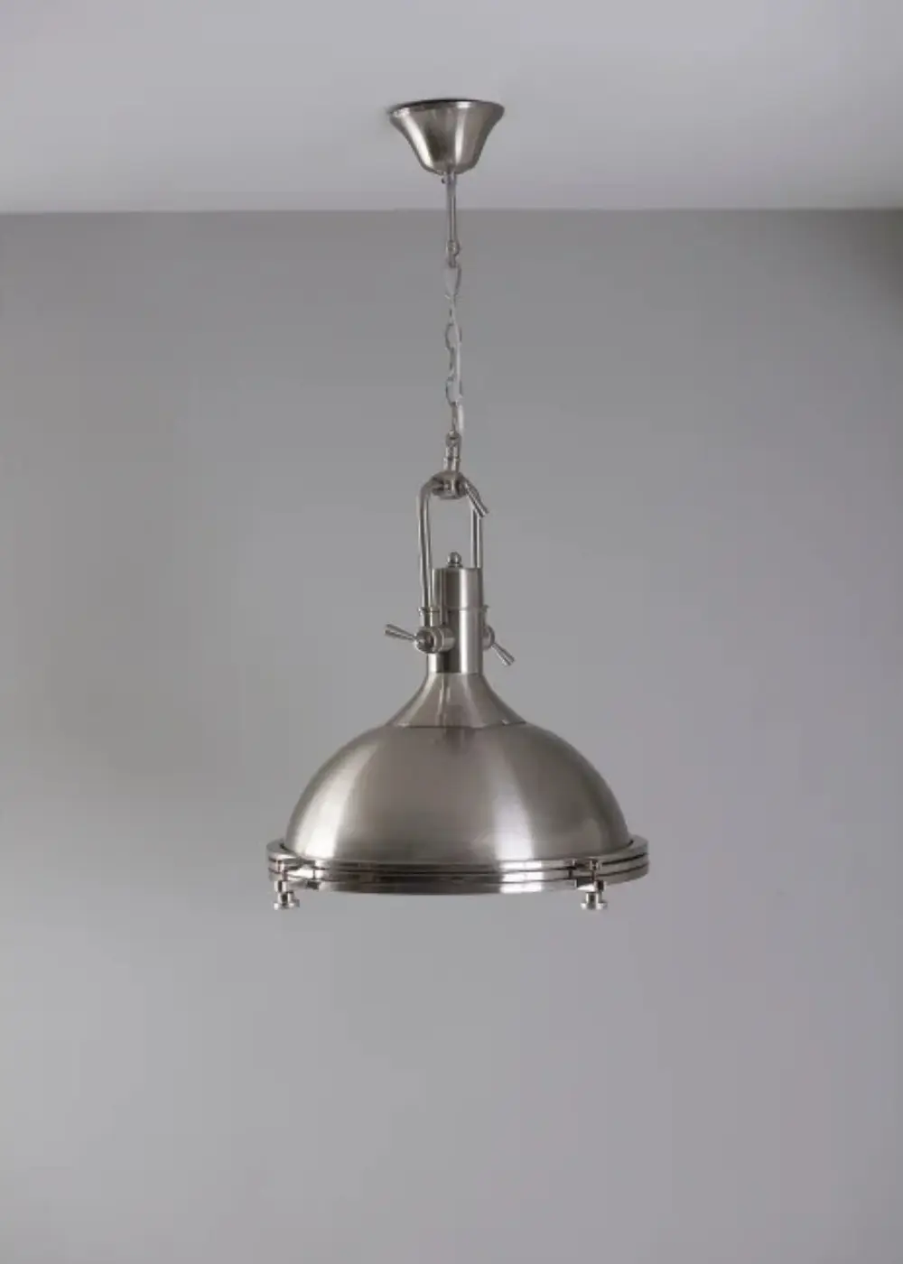 Endüstriyel Avize | Döküm Krom Gövdeli Sarkıt Lamba