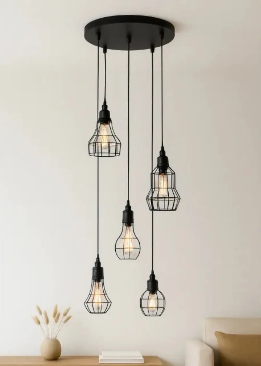 Loft Grid 5'li Sarkıt Avize