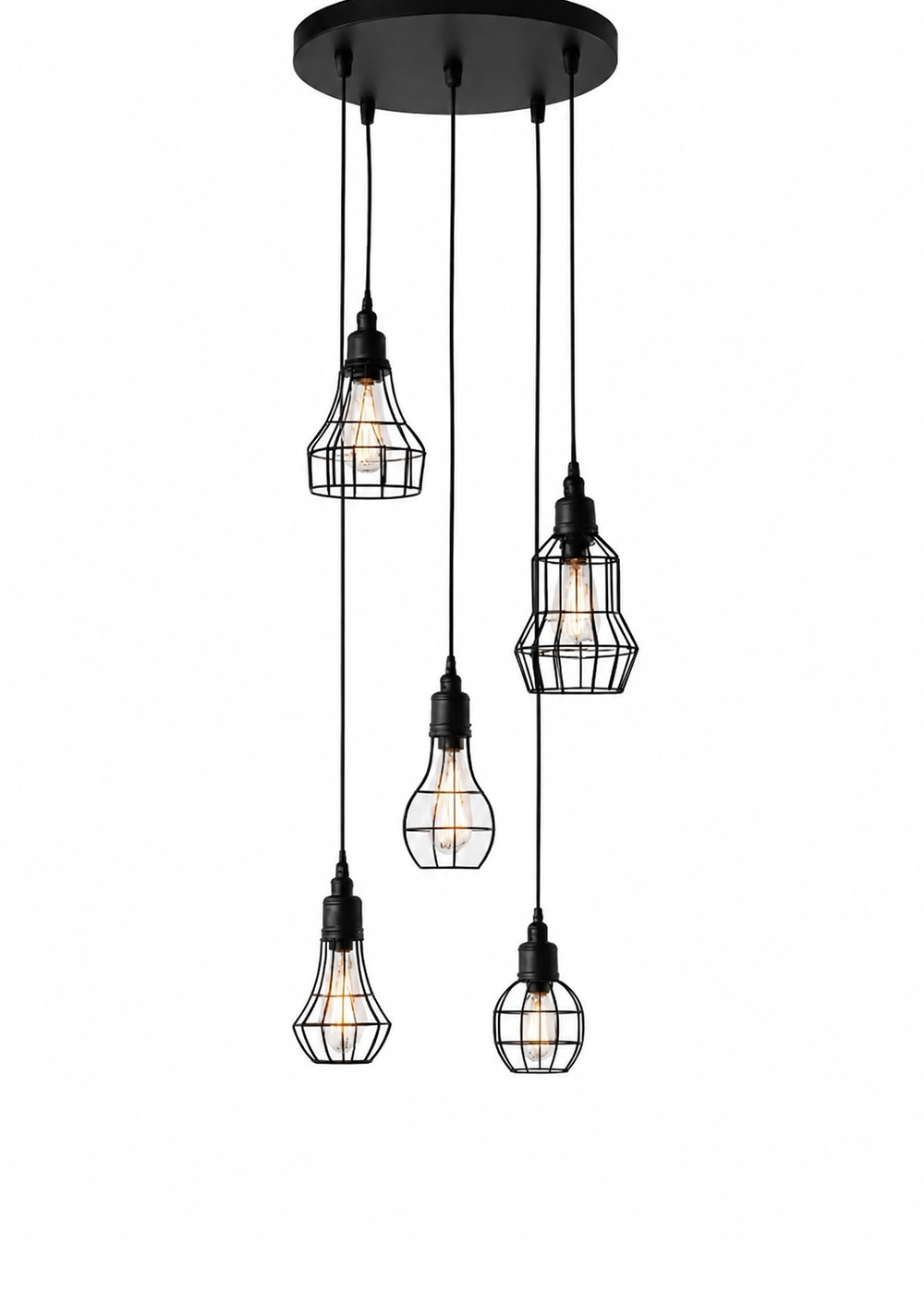 Loft Grid 5'li Sarkıt Avize