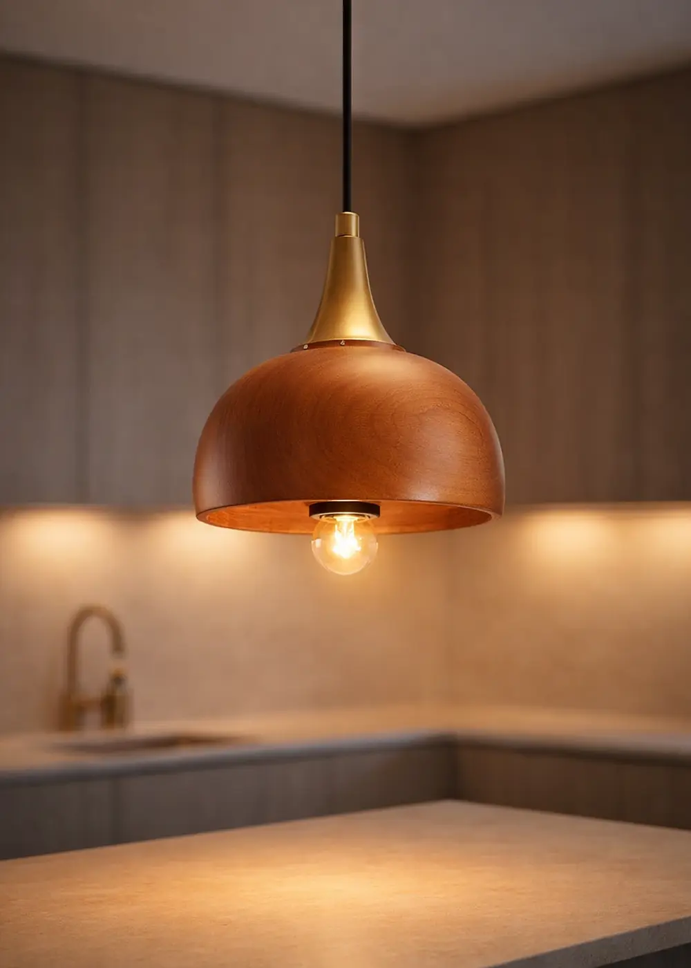 Estate Ahşap Sarkıt Aydınlatma