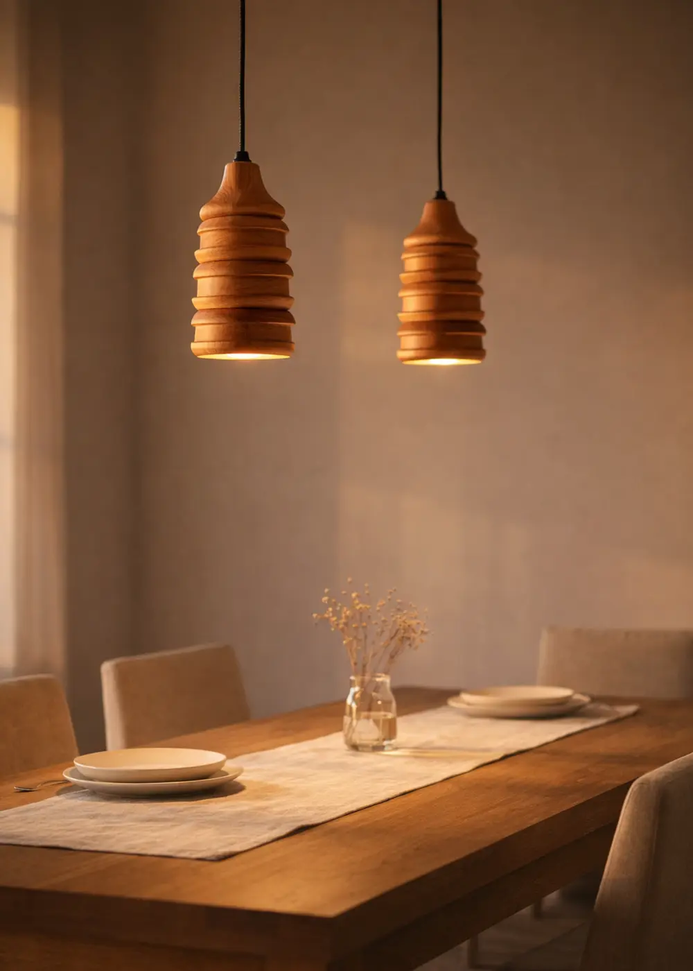 Twilight Ahşap Sarkıt Aydınlatma