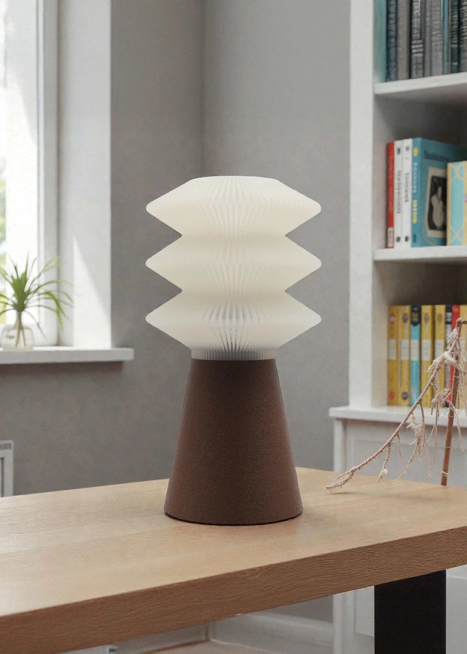 FLOPEAK Kahverengi Abajur