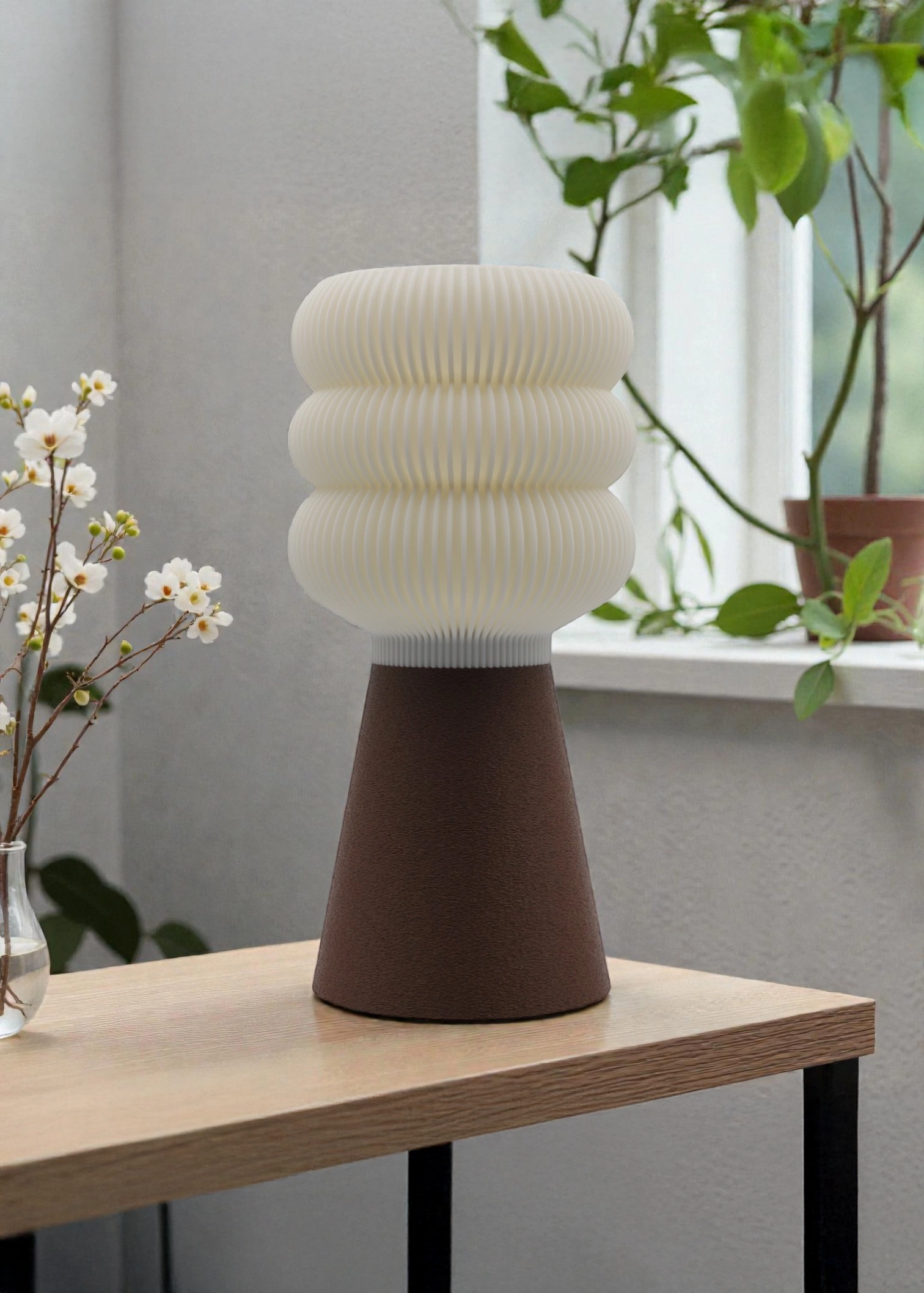 FLONEST Kahverengi Abajur