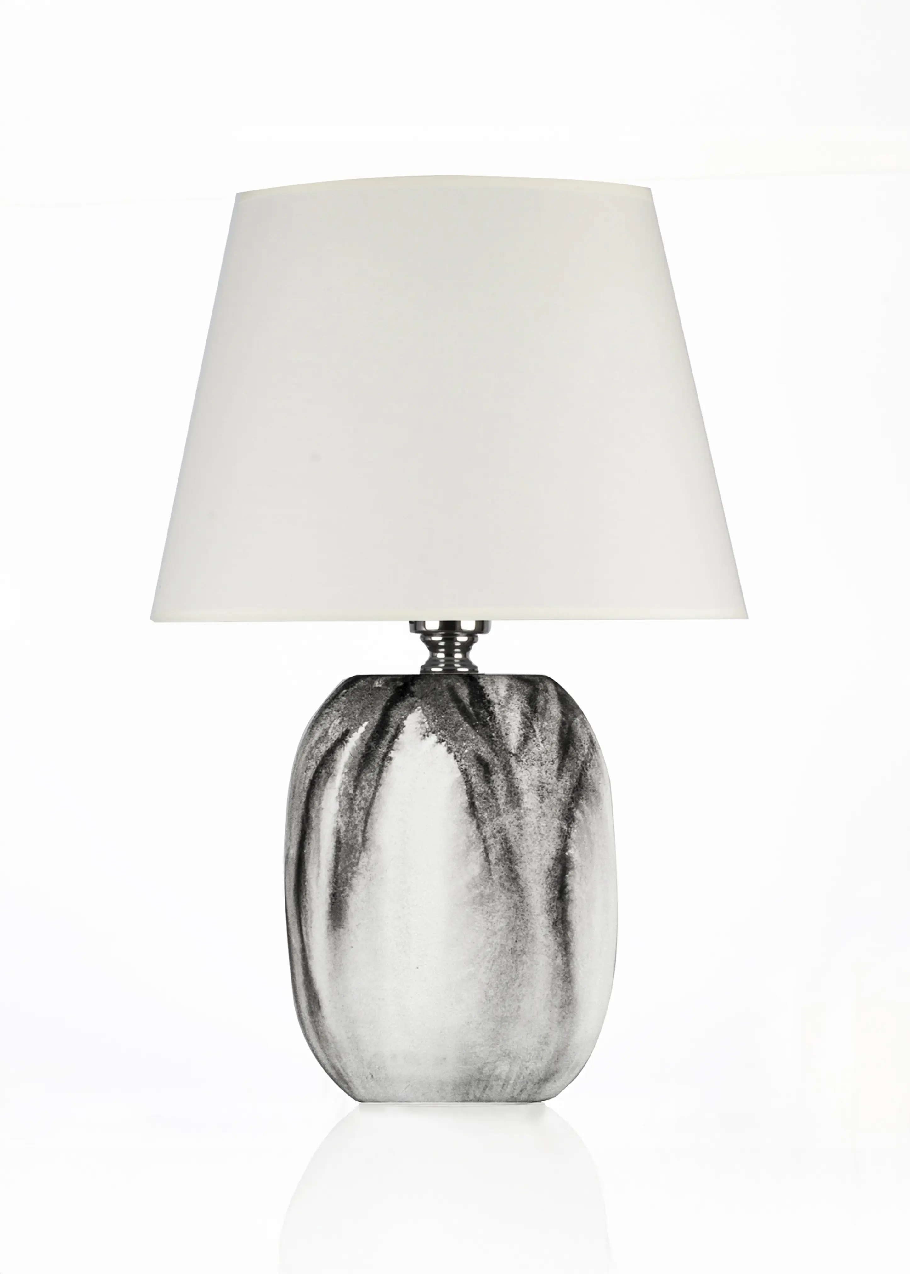 Batik Desen Adrien Seramik Abajur-Krem Başlık