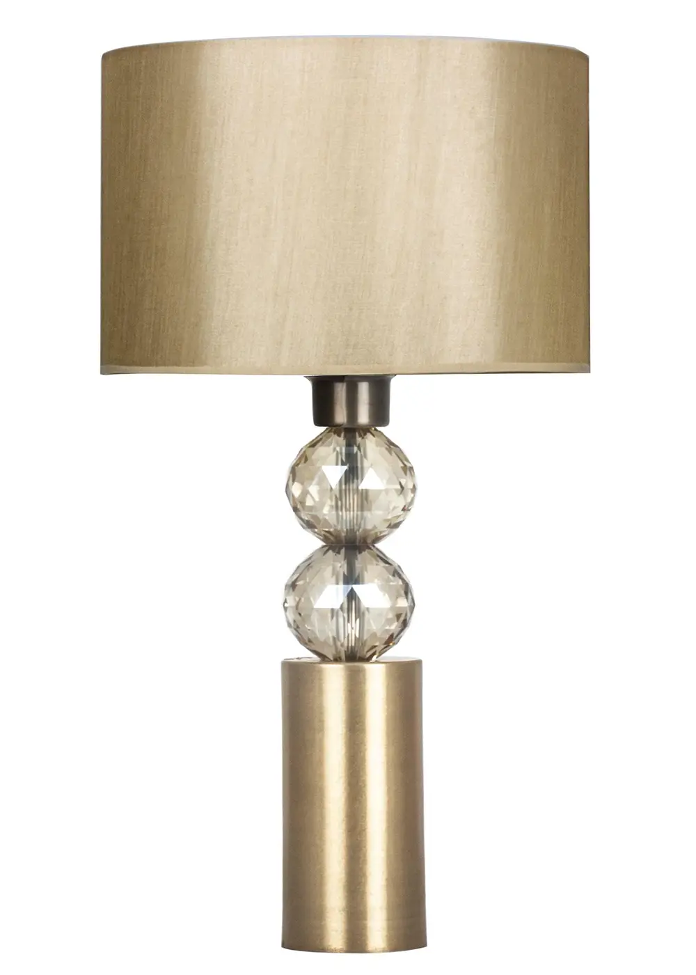 Eskitme Altın Renk Milano Abajur – Parlak Bej Başlık