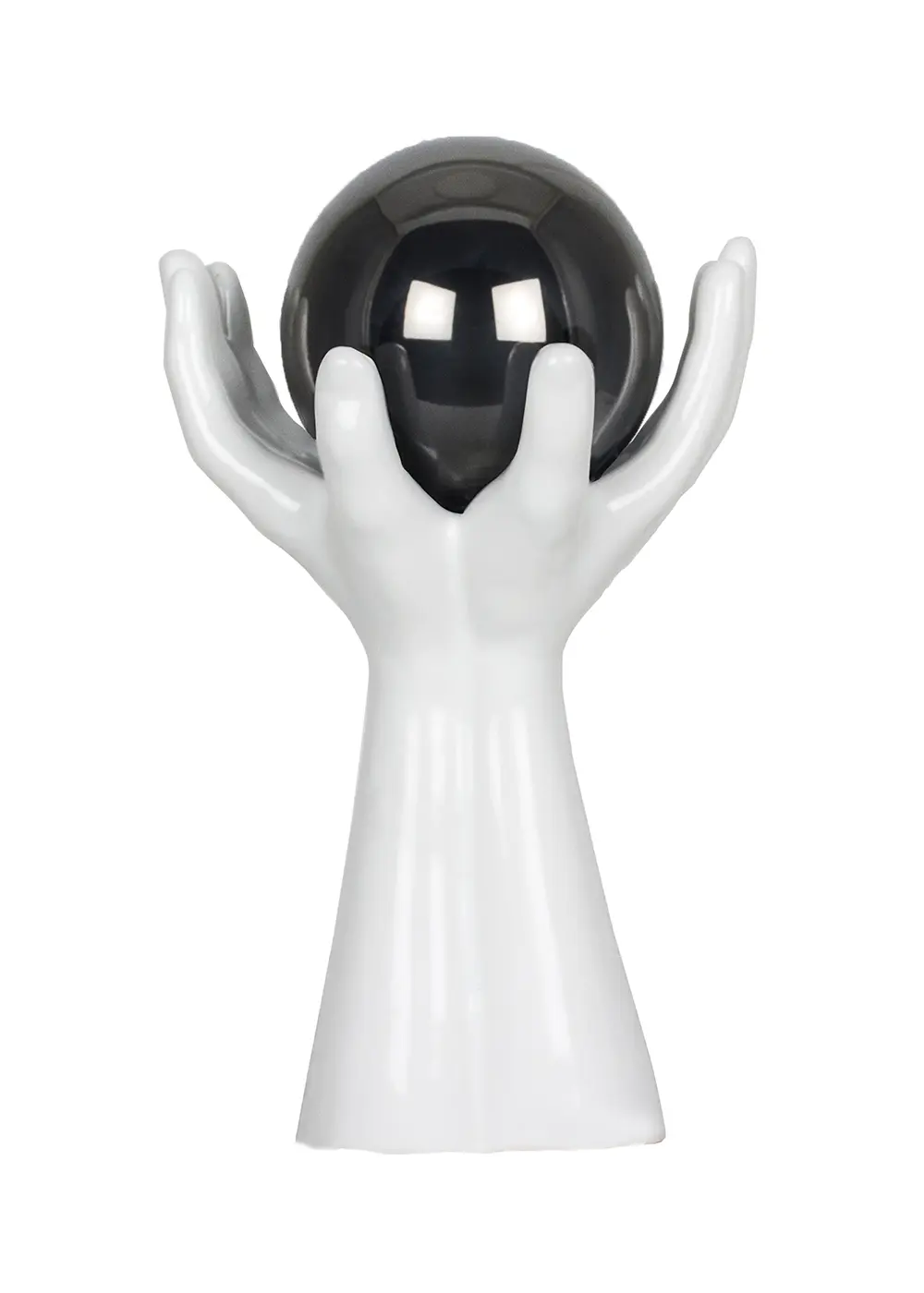 Beyaz Mudra - Seramik Masa Lambası