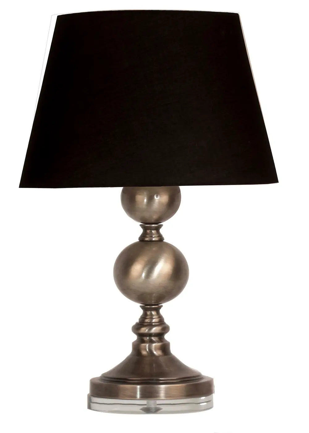 Eskitme Metal Venedik Tarzı Abajur –Siyah Şapka