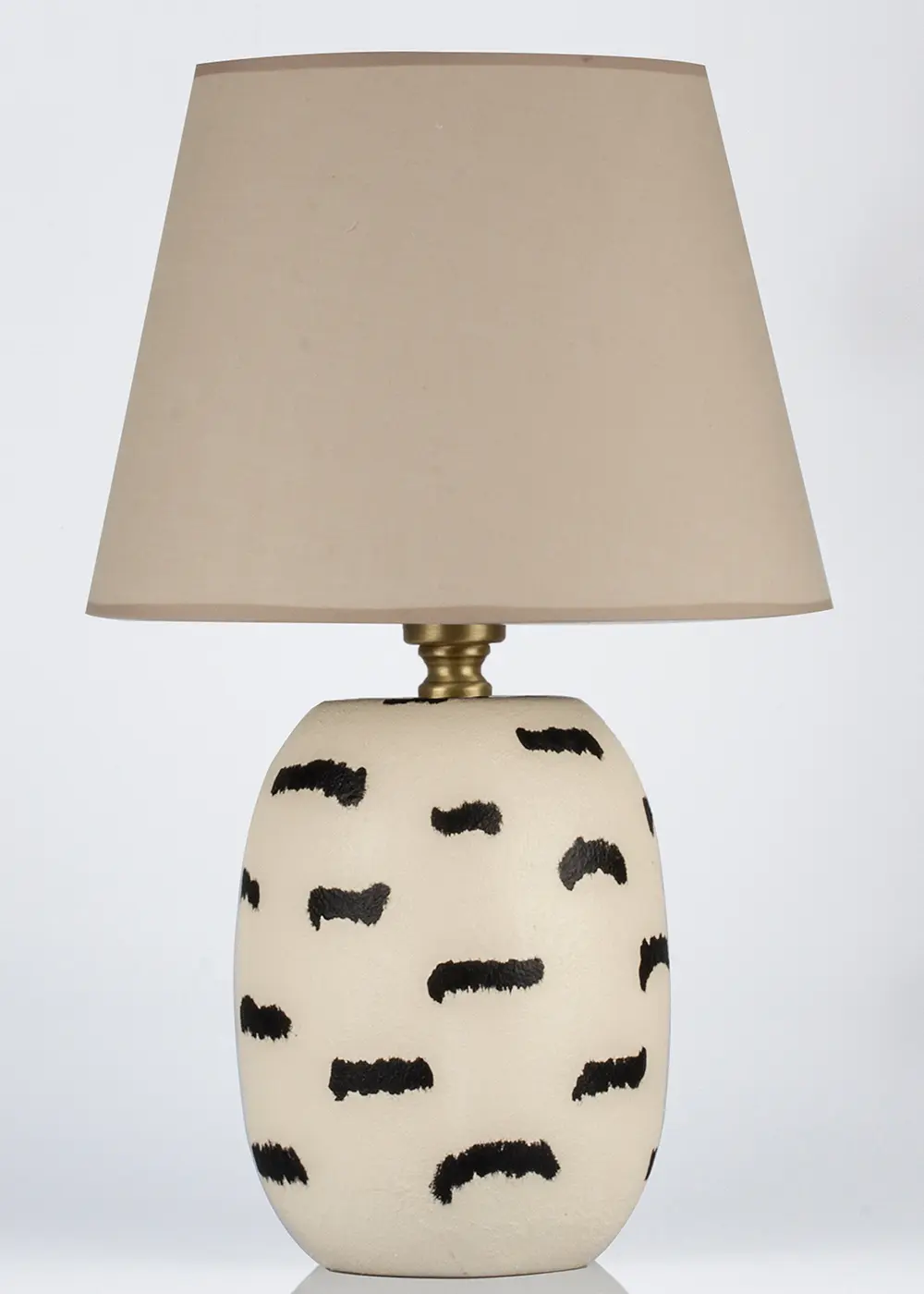 Bej Renk Dakota Seramik Abajur -  Bej Başlık